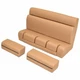 Aviara Boat Bench Seat 48776-H-FMS | w/ Flip-Up Cushions Brown (3PC)