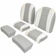 Ranger Boat Leaning Post Seat Cushions | 2510 / 2360 Bay Gray White