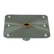 SPRINGFIELD 3620001-B KingPin Standard Square Steel Base w/Brass - 7"x7"