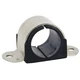 Zsi 014Ms017 2 Hole Cushion Clamp, 1/2 In Pipe, 3/4 In Copper Pipe, Omega