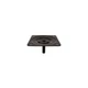 Attwood 1002 Lock'N-Pin 3/4" Pin Seat Mount Black E-Coated w/Spring