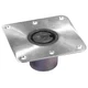 SPRINGFIELD 1300754-1 2-3/8" Plug-In Stainless Steel Square Base - 7"x7"
