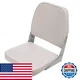 Attwood 98395Gy Low-Back Padded Boat Seat Gray High-Impact Plastic Frame 15