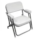 Wise 3316 Series Boaters Value Folding Deck Chair, White High Compression Foam
