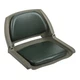 FISHING SEAT Green Cushioned Fold-Down Molded Marine Grade Wider Seat Pan WISE