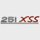 Scout 251 XSS Boat Raised Decal HW1586A | Metallic Silver/Red Sticker