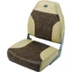 Wise Mid Back Heavy Duty Marine Grade Vinyl Fishing Seat, Sand/Brown