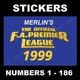 Merlin Premier League 1999  football stickers #1 to 186