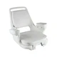 Wise 8WD1007-3-710 Captains Chair with Cushions and Mounting Plate, White