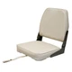 ATTWOOD 98395WH WHITE LOW BACK FOLDING FISHING SEAT MARINE BOAT