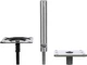97749-7 Swivl-Eze Lock&rsquo;N-Pin &frac34;-Inch Pedestal Package, Brushed Aluminum Finish, 1