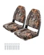 VEVOR Boat Seat High Backrest Folding Boat Seat Sponge Cushion Camouflage