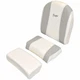 Ranger Boat Leaning Post Seat Cushions | Bay Series White Gray