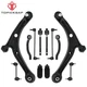 12Pcs Control Arms w/Tie Rod Sway Bar for 2003-2005 Honda Pilot 01-05 Acura MDX