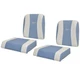 Ranger Boat Leaning Post Seat Cushions | 2600 Bay Blue Gray