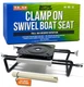 Better Boat Clamp On Boat Seat Swivel Mount for Jon Boats 360 Degree, Adjusta...