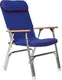 Seachoice Canvas Folding Chair , Blue w/ Red Trim