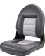 Tempress 54907 Navistyle High-Back Boat Seat - Charcoal/Gray, 23.5" h x 18.5" 