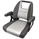 Manitou Pontoon Boat Low Back Captain Chair 3014-0008416 | Gray / Blue