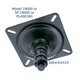Swivl-Eze Attwood Snap Lock Seat Mount PLASE360 SP-19000 3 Degree Tilt 1.77