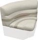 Wise BM11028-1066 Premier Pontoon 28" Corner Seat Cushion Set, Stone/Mocha Java/