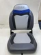 LOWE FOLDING FISHING SEAT 2240623 GREY/ BLACK/ BLUE 24 1/2 " MARINE BOAT