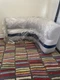 DECKMATE KP28-300 PREM. PONTOON CORNER BACK SEAT ONLY-NO BASE GRAY/BLUE/CHARCOAL
