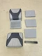 OVERTONS 742323 DELUXE JUMP SEAT WITH 10" BASE GRAY / CHARCOAL MARINE BOAT