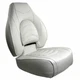 Springfield Deluxe Fish Pro High Back Seat White #1041606-1