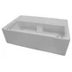 Wise Deluxe White 37" Pontoon Bench Base Only 8WD100-1B-204