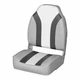 Wise WD1062PLS-975 Classic Series High Back Boat Seat, GRY/CHAR/WHT