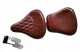 Front & Rear Seat Brown Genuine Leather Fits For Royal Enfield Classic 350/500