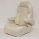 Premier Pontoon Boat Reclining Helm Seat Off White - Tear