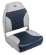 Wise Gray/Navy High Back Boat Seat, Weather-Resistant, Free US Ship