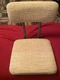 Vtg Frabill Mfg. Padded Folding Fishing Boat Seat Tan Bleacher Stadium