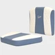 Ranger Boat Console Seat Cushions 729789H.119 | Bay Series Blue White