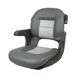 Tempress 57027 Vinyl Elite Marine Helm Low-Back Boat Seat, Charcoal/Gray