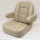 Veada Boat Reclining Captains Helm Seat Mushroom Faux Leather - Tears
