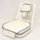 Moeller Boat Helmsman Chair Seat White Blue 026333-HD - Stains