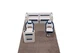 Wise DLX Rear Couch & Dual Bucket Seat Pontoon Furniture Set -White/Mariner Blue