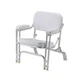 GEN3 MARINE GEN-1-BC-26SS White Vinyl Padded Folding Stainless Deck Chair