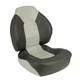 Springfield Marine Fish Pro Mid Back Folding Boat Seat, Charcoal/Grey