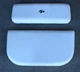 2pc Sea Pro 172 Bay Console Top & Snap On Bottom Seat Cushion Set White / Black
