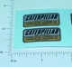 Pair Arcade Cast Iron Bulldozer Toy Sticker Set AR-008