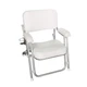 MARINE CITY Folding Boat Deck Chair - Aluminum Frame with Cushioned Foam Padding