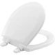Bemis TC50TTA White Marine Bowl Molded Wood Toilet Seat With Top-Tite Hinge