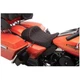 Drag Specialties Forward Low Solo Seat - Diamond - Red Stitched 0801-1254