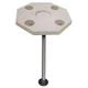 JIF Marine DSI-KS Octaganal Pontoon Boat Tables - Ivory