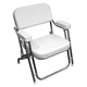 Wise Boaters Value 31" H x 25" W x 23" D White Folding Deck Chair