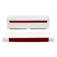 Wise DLX106-1906 55Pontoon Seat | White/Red| Marine Vinyl